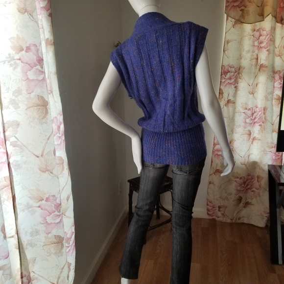 💕Maori Bee Ribbed Multi Colored Knit Sweater Top - Picture 6 of 8